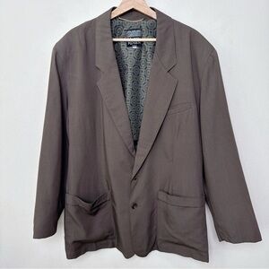 Harry Rosen Vintage  Mens 44 Wool Earth Tone Button Relax Blazer